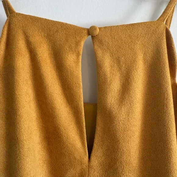 Altar'd State Mustard Sleeveless Scalloped Camisole - Picture 3 of 6
